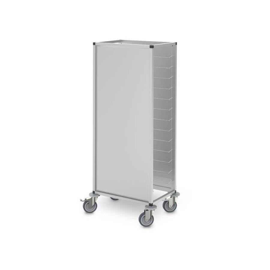 Chariot de débarrassage de plateaux 13 x GN 1/1 | 53 x 32,5 cm