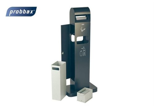 HorecaTraders Standing ashtray - 2 litres + Residual waste bin 8 litres 
