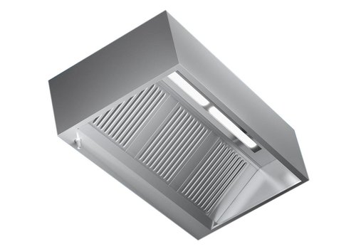  Combisteel Extractor hood with lighting stainless steel | 160x110x45cm 