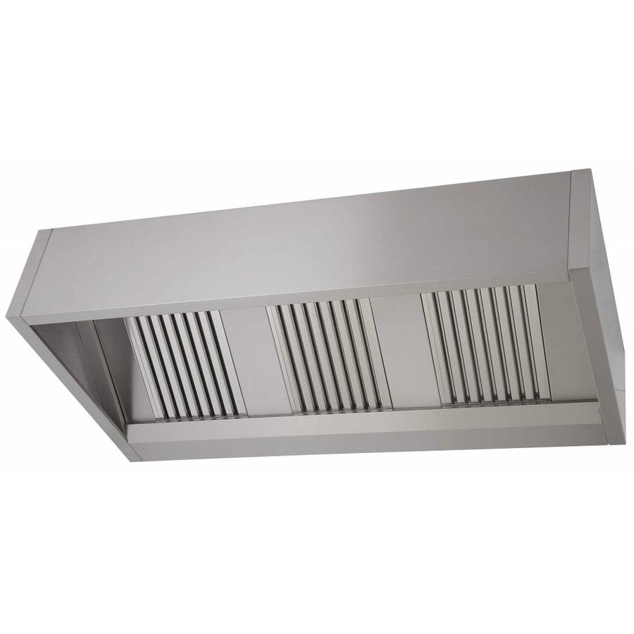 Extractor hood without motor stainless steel | 300 x 100 x 40 cm