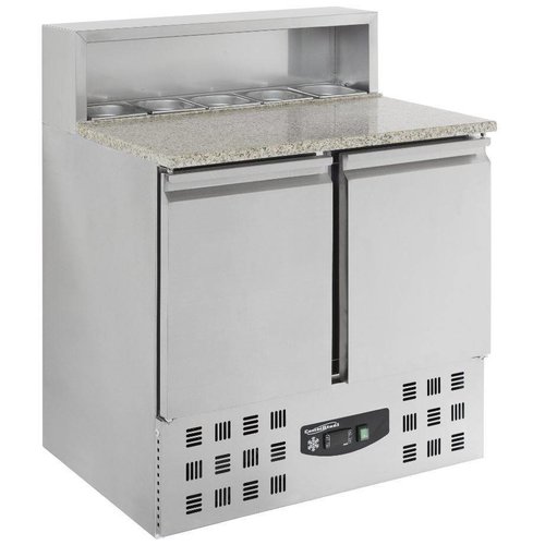  Combisteel Pizza-Werkbank - 2 Türen 90x70x110 cm 