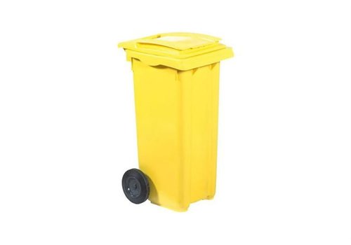  HorecaTraders Conteneur à déchets à roulettes 120 litres | 5 couleurs 