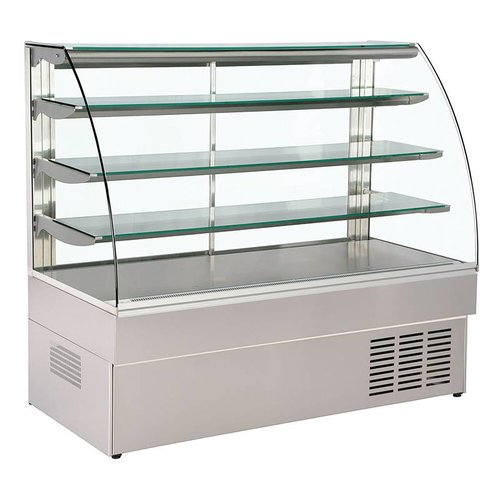  HorecaTraders Taartvitrine Gekoeld 147x75x133 cm 