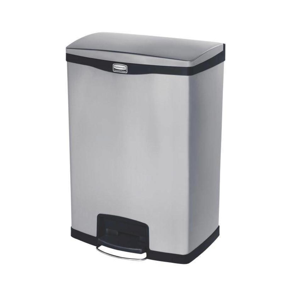 Stainless Steel Pedal Bin Wide | 90 l