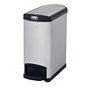 Rubbermaid Poubelle à pédale étroite en acier inoxydable | 30 L