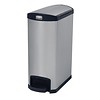 Rubbermaid Poubelle à pédale étroite en acier inoxydable | 50 L