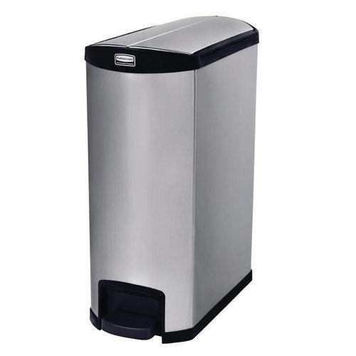  Rubbermaid Stainless Steel Pedal Bin Narrow | 90 l 