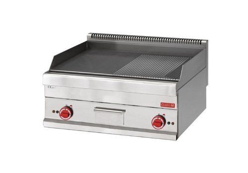  Gastro-M Plaque de cuisson électrique 2 parties | 65x70cm 