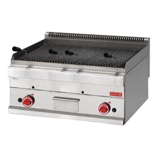  Gastro-M Gas Lavasteen Grill | 70x65(d)cm 