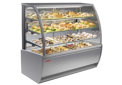  HorecaTraders Meuble réfrigéré mural pour pâtisseries/sandwichs 138x69x126 cm 