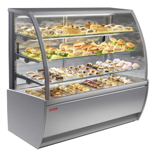  HorecaTraders Wall refrigerated cabinet Pastry/Sandwiches 138x69x126 cm 