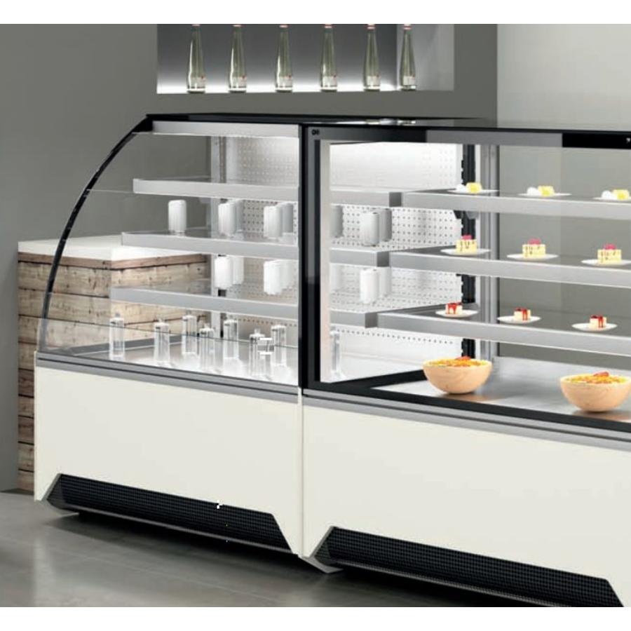 Refrigerated display case for pastries and cakes 126x805x130 cm