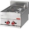 Gastro-M Electric cooker stainless steel | 2 hotplates