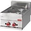 Gastro-M Plaque de cuisson électrique en acier inoxydable | 2 plaques de cuisson