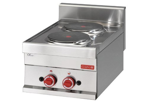  Gastro-M Electric hob stainless steel | 2 hotplates 