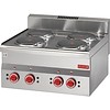Gastro-M Plaque de cuisson électrique en acier inoxydable | 4 plaques de cuisson
