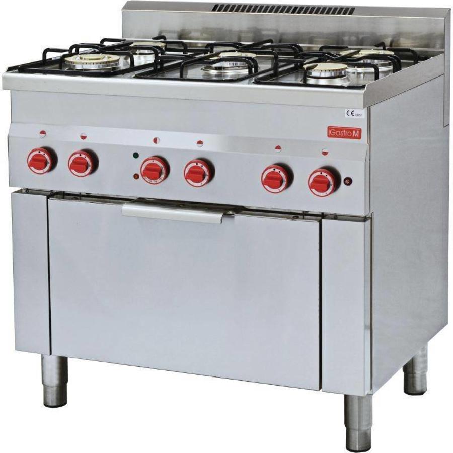 Cuisinière à gaz, four électrique à convection | 5 brûleurs
