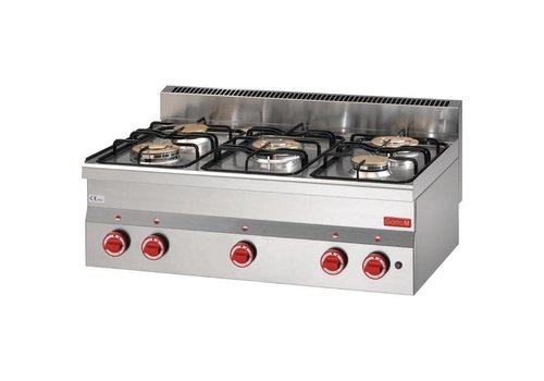  Gastro-M Gas stove Table model stainless steel 15.5kW | 5 Burners 