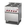 Gastro-M Elektroherd mit Backofen | 4 Kochplatten