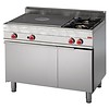 Gastro-M Plattenherd mit Gasbackofen | 2 Gruben