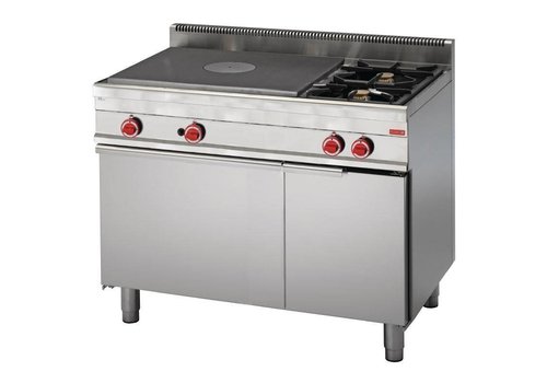  Gastro-M Cuisinière à plaques avec four à gaz | 2 fosses 