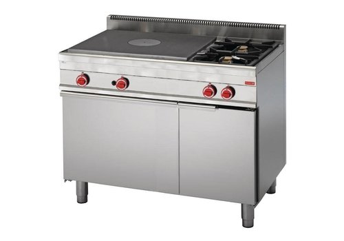  Gastro-M Plate stove with gas oven | 2 pits 