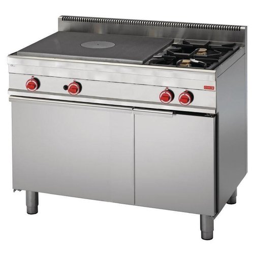  Gastro-M Plate stove with gas oven | 2 pits 