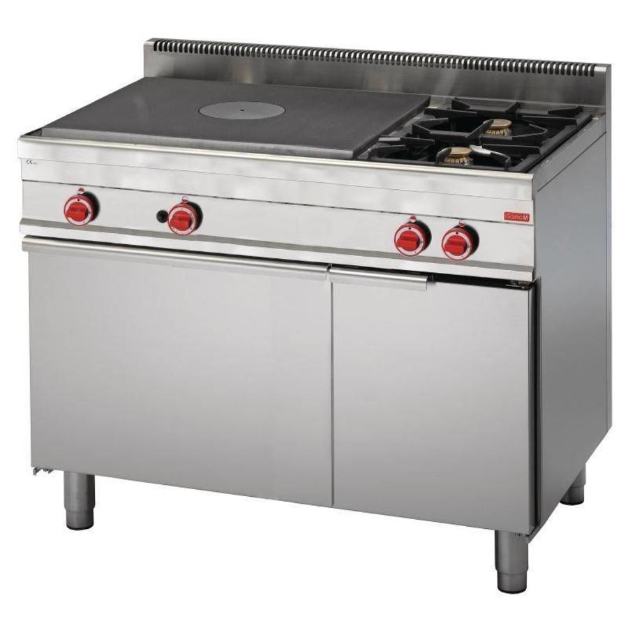 Plate stove with gas oven | 2 pits