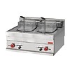 Gastro-M Electric deep fryer 2x10 liter stainless steel