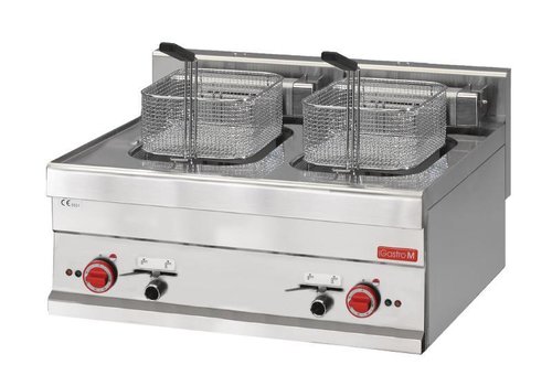  Gastro-M Electric deep fryer 2x10 liter stainless steel 