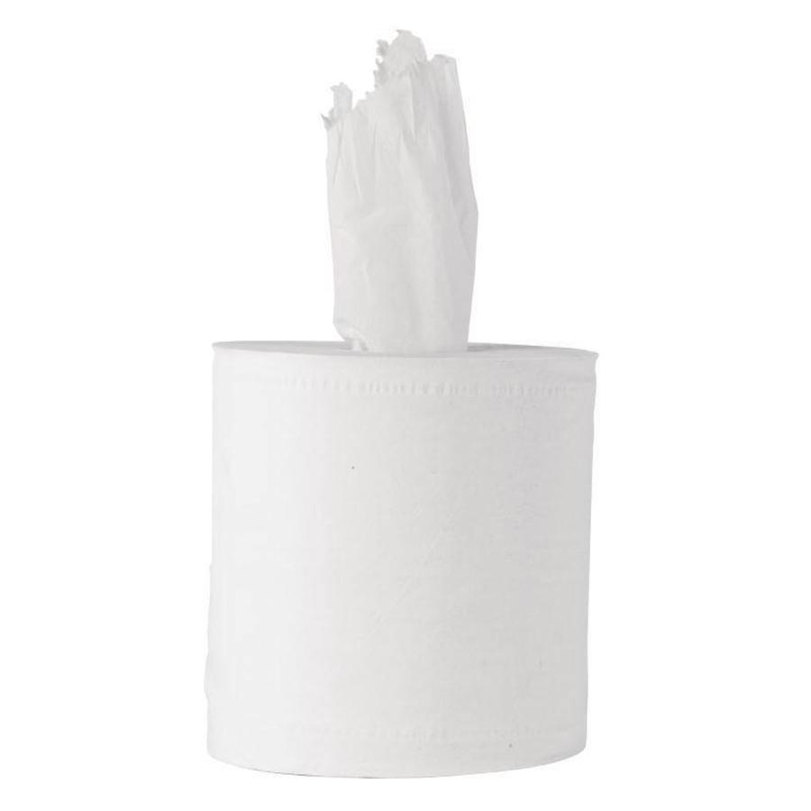 Navulling voor centrefeed handdoekdispenser wit (6 stuks)