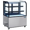 HorecaTraders Refrigerated display case with curved glass 270 liters