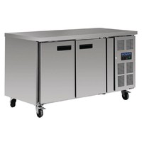 Refrigerated workbench stainless steel | 86 x 136 x 60 cm
