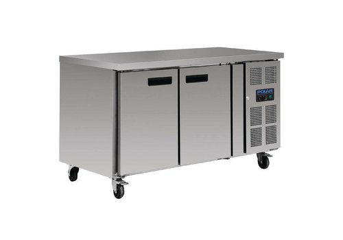  Polar Refrigerated workbench stainless steel | 86x136x60cm 