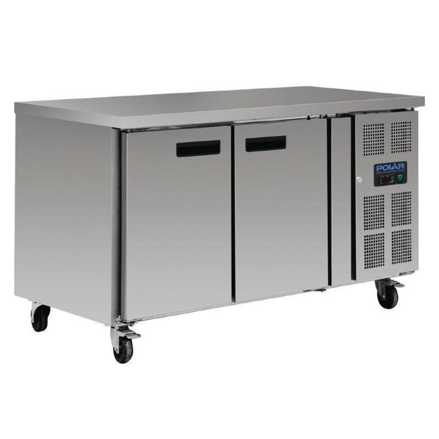 Refrigerated workbench stainless steel | 86 x 136 x 60 cm