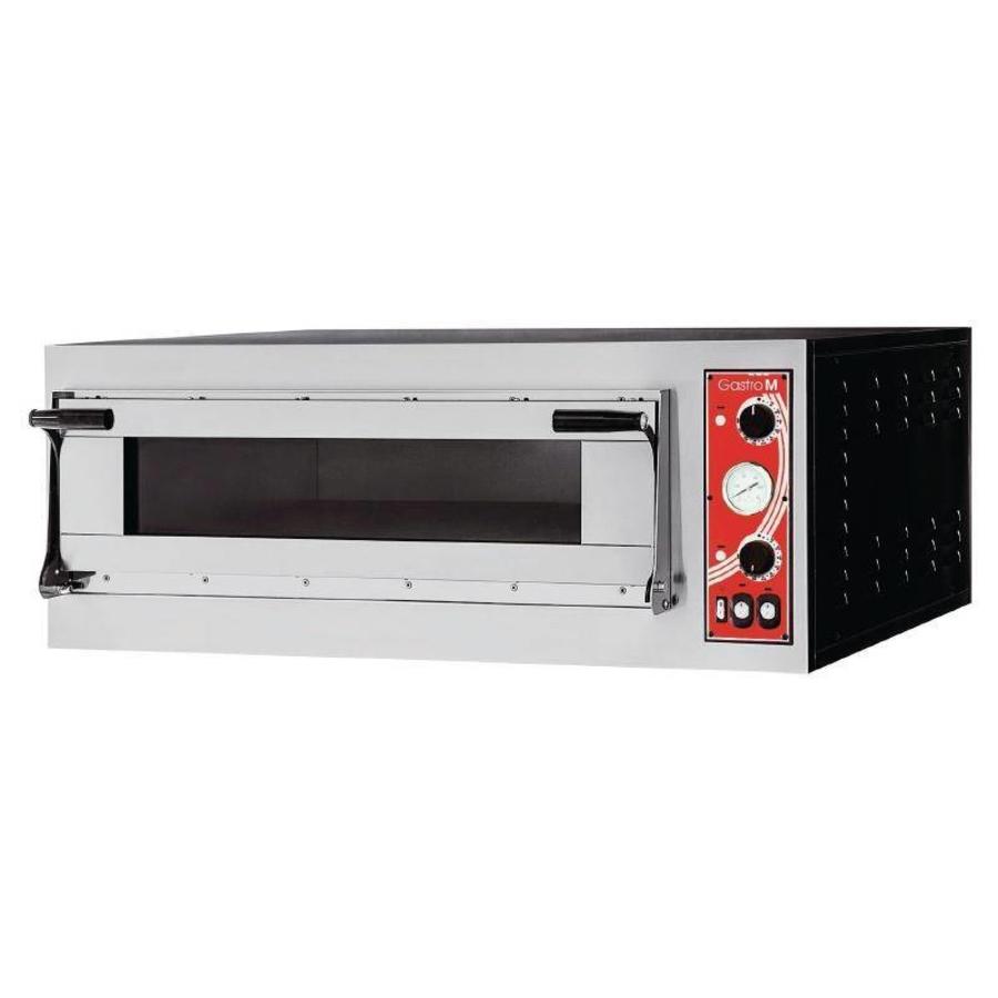 Edelstahl Pizzaofen 1 Backkammer 3000 Watt | 4 Pizzen