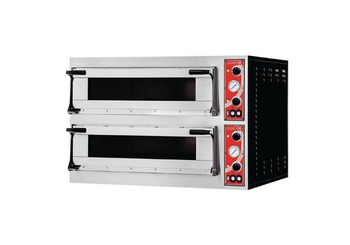  Gastro-M Four à pizza en acier inoxydable 6000 watts | 8 pizzas 