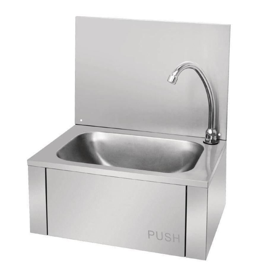 Wash Basin with Knee Control | stainless steel