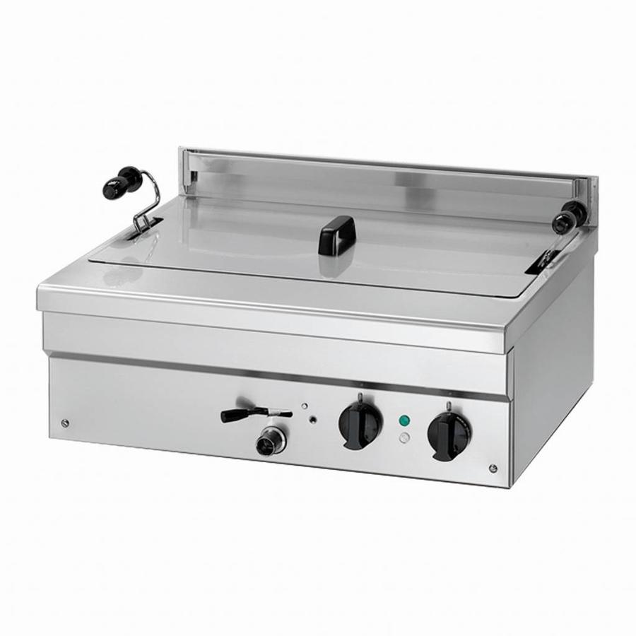 Gas fryer for doughnuts and fish 18 litres