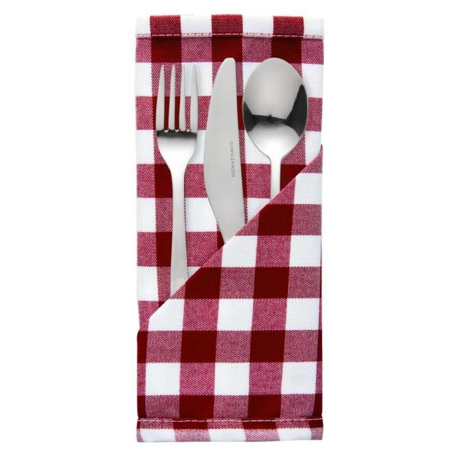 serviette carrée en polyester 40 cm