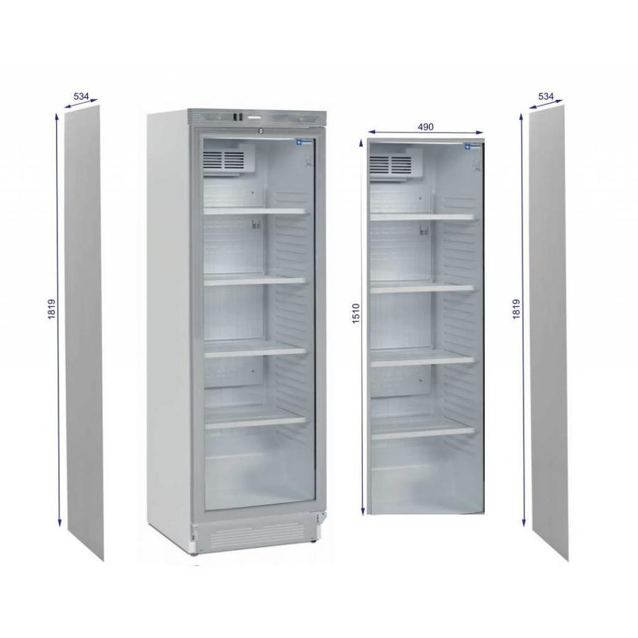 Soft Drinks Fridge with Left-Hinged Glass Door | 60x60x185 cm