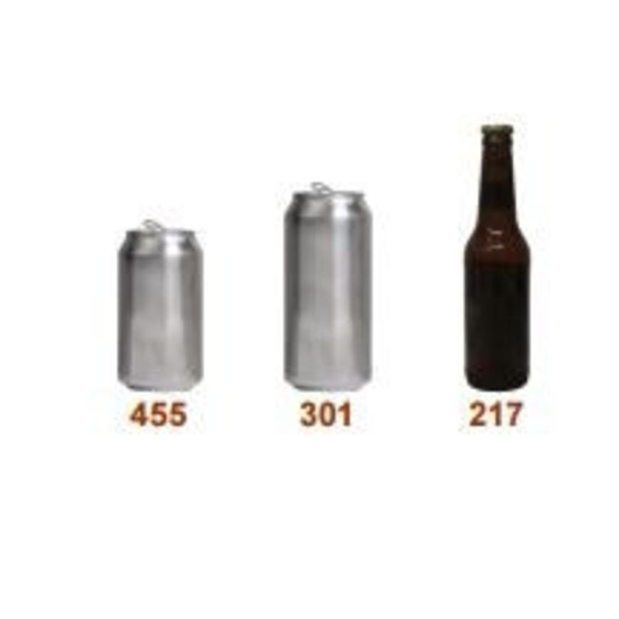 Soft Drinks Fridge with Left-Hinged Glass Door | 60x60x185 cm