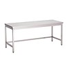 HorecaTraders Stainless steel work tables without bottom shelf | 8 sizes