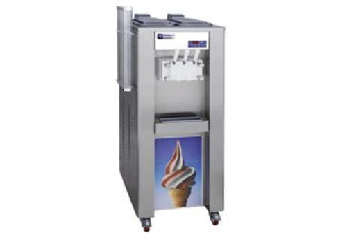  HorecaTraders Soft ice cream machine with 2 flavors 45 kg per hour 