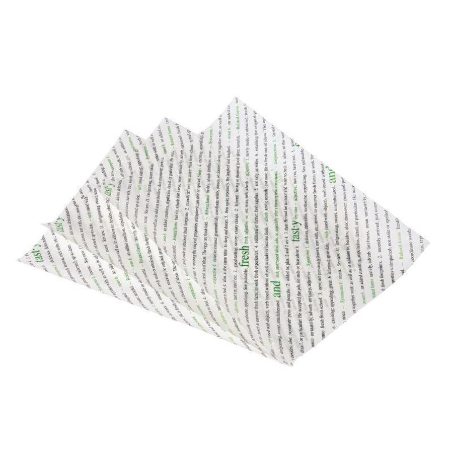 Fresh & Tasty greaseproof paper