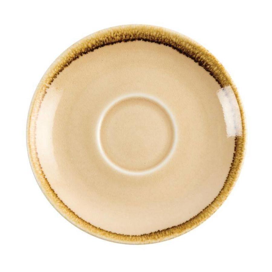 Kiln Cappuccino Saucers | Sandstone | 14cm | 6 pieces