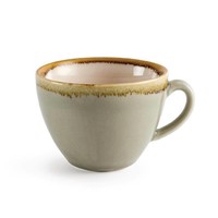 Kiln Cappuccino Cups | Moss green | 23cl | 6 pieces