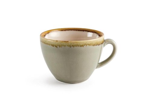  Olympia Tasses à cappuccino Kiln | Vert mousse | 23cl | 6 pièces 