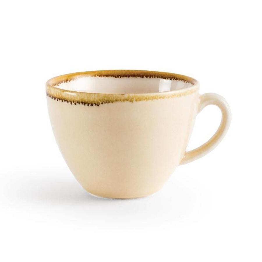 Kiln Cappuccinokopjes 23cl - Zandsteen - Set van 6 Stuks