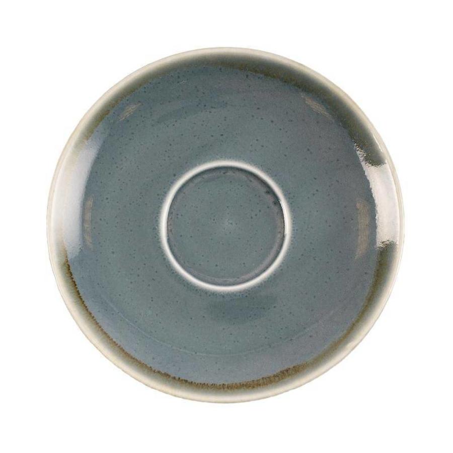 Kiln Cappuccino Saucers | Blue | 14cm | 6 pieces